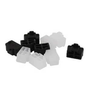 Clair noir Port Ethernet RJ45 RJ-45 Connecteur protecteur anti-poussière 10Pcs - Photo 1 sur 1