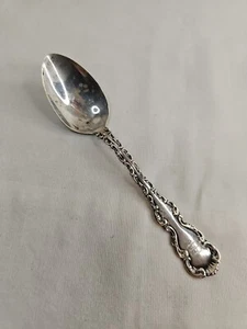 Louis XV by Whiting Sterling Silber Dessertlöffel gravierter Buchstabe "W/M" Pat.1891 - Bild 1 von 6