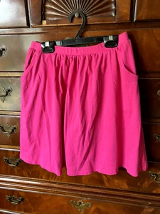 Lands End Girls skort XL Pink with pockets excellent  pre-owned condition - Picture 1 of 5