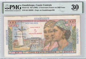 GUADALUPE - 5NF/500F - ND(1960) - PICK42 - PMG30 - MUY FINO - N°18420293 - Imagen 1 de 2