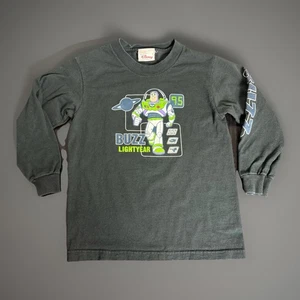 Vintage 90s/Y2K Disney Store BUZZ LIGHTYEAR Jungen Kinder XS schwarz T-Shirt - Bild 1 von 7