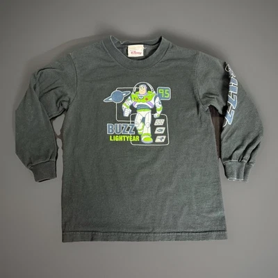 Vintage 90s/Y2K Disney Store BUZZ LIGHTYEAR Boys Kids XS Black T-Shirt - Image 1 of 4
