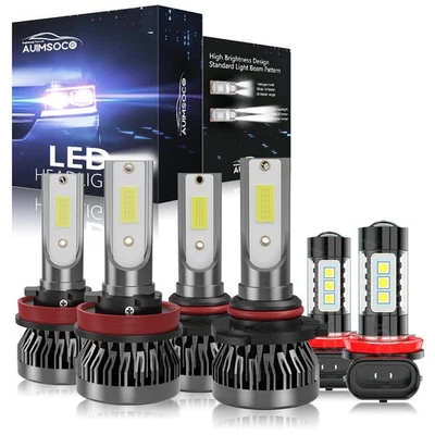 For Acura RDX 2013-2015 LED Headlight Bulbs High Low Beam + Fog Light Cool White - Изображение 1 из 4