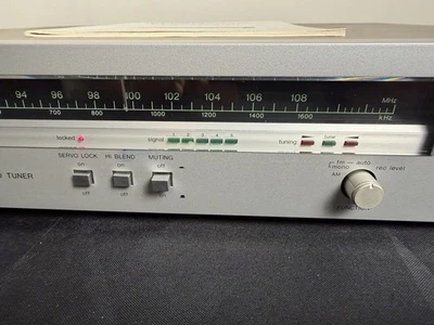 Sintonizador estéreo Denon AM/FM vintage de 1980 TU-530 Japón con manual original - ¡Limpio! Foto 1 de 4