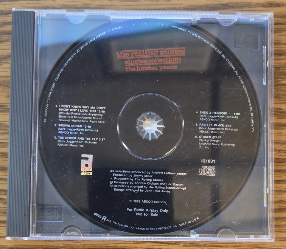 Singles Collection-The London Years (US) 1989 Rolling Stones Promo Sampler CD Foto 1 de 4