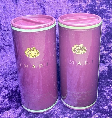 AVON IMARI Shimmering Body Powder Lot Of 2 - 2002 Vtg Fragrance 1.4oz NEW SEALED - Image 1 of 3
