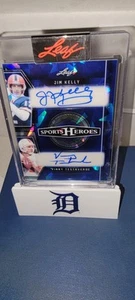 2024 Leaf Sports Heroes Duo AUTO JIM KELLY/VINNY TESTAVERDE 2/4 - Bild 1 von 5