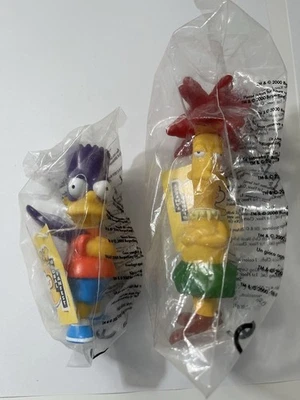 The Simpsons Bart Man And Sideshow Bob Burger King Toys Brand New - Image 1 of 4