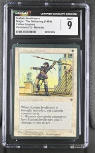 Icatian Javelineers CGC 9 Magic the Gathering 1994 Fallen Empires Melissa Benson - Picture 1 of 2