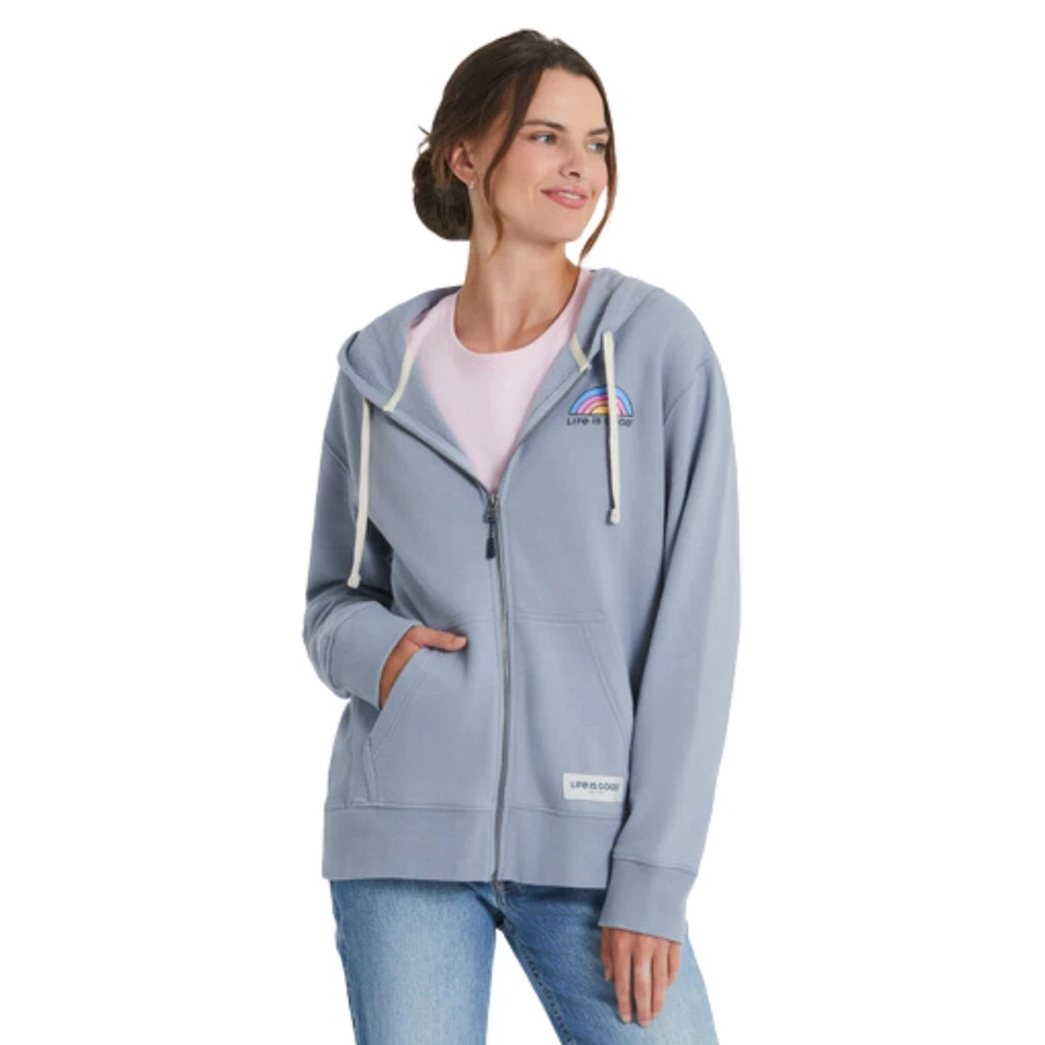 Sudadera con capucha Life Is Good Golden Landscape Simply True polar con cremallera para mujer, Foto 1 de 4