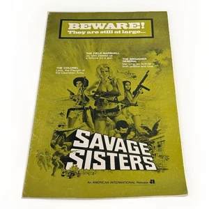 Savage Sisters 1974 Pressbook “Beware! They are Still at Large…” 8.5”x14” - Picture 1 of 4