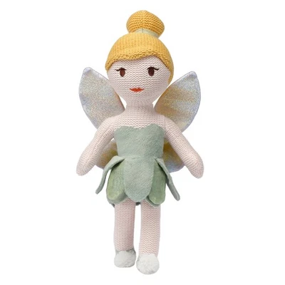 Juguete de peluche de hadas de peluche tejido de lujo Tinker Bell originales para dormir de Disney Foto 1 de 4