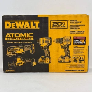 Nuevo KIT COMBINADO DE 4 HERRAMIENTAS SIN ESCOBILLAS MAX DEWALT 20V BCK486D2 - Imagen 1 de 6