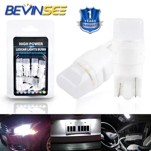 10x T10 Bright White LED Bulbs Car Parking Reverse License Plate Light 192 168 - Picture 1 of 8