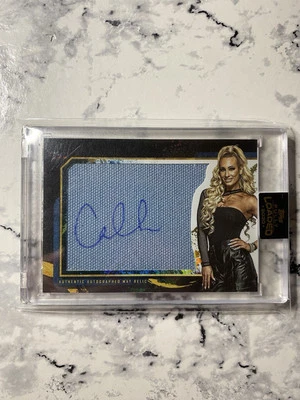 2020 Topps Fully Loaded Auto Oversized Mat Relics Black /99 Carmella #M-CM Auto - Image 1 of 3