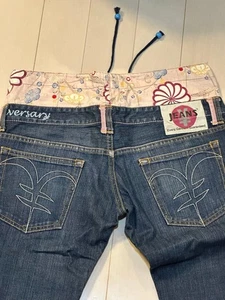 YEN JEANS Japanese pattern denim W32 - Picture 1 of 9