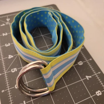 女式可逆条纹/圆点绿色/蓝色/白色 36 — 第 1/4 张图片