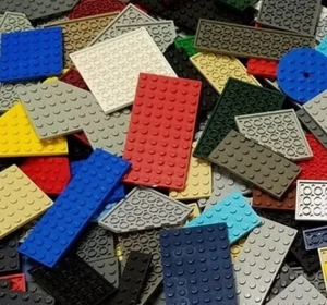 LEGO Bulk Lot of 1 Pound Larger Plates Pieces Clean Genuine 1 LB Grab Bag - Picture 1 of 1