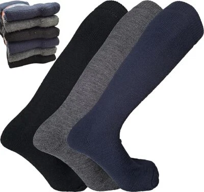Calze Termiche Lunghe calzini UOMO Lunghi in Spugna, Pesanti | 6 Paia - Immagine 1 di 4