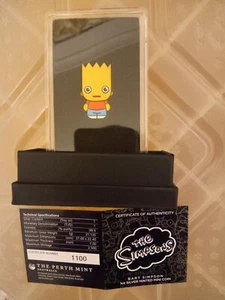 The Bart Simpson 1oz silver Minted Mini coin - first coin in new series - Picture 1 of 7