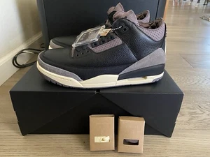 A Ma Maniére x Air Jordan 3 Retro Black Violet Ore W US 11.5 ( Men's US 10 ). - Picture 1 of 6