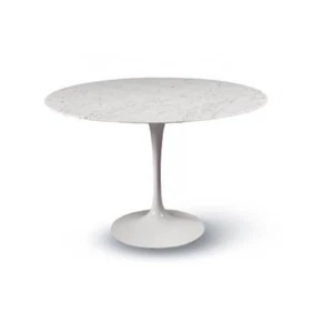 TABLE, TISCH Tavolo tulip Eero Saarinen rotondo Diam CM 127 Marmo Carrara - Foto 1 di 8