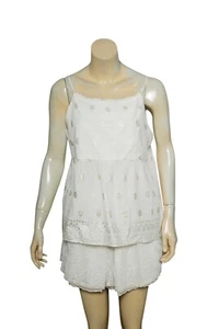 Bonpoint Top 14-16 Years L Girl Casual Metallic Print Sleeveless Blouse NW 28368 - Picture 1 of 6