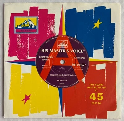 Morrissey -Pregnant For The Last Time- Rare Promo 7” with HMV Sleeve -The Smiths - Image 1 of 2