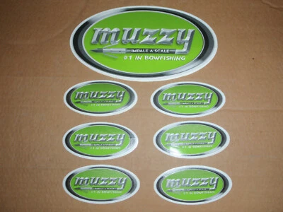 Calcomanía Muzzy Pegatinas Empale Escala A Arco Pesca Carpa Gar Perro Pez Barco Calcomanía Foto 1 de 4