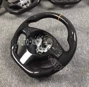 Carbon Fiber Flat Steering Wheel For BMW E46 M3+ Cover (No paddle holes) 2001-06 - Bild 1 von 12