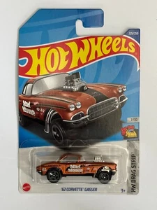 Brand New Hot Wheels 62 Corvette Gasser, Brown Long Card 7/10 HW DRAG STRIP - Picture 1 of 1
