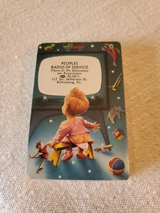 VINTAGE Playing Cards Sealed People's Radio-TV  Service Kittanning PA. - Picture 1 of 6