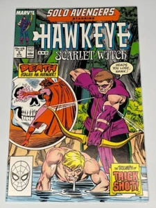 Solo Avengers Hawkeye and Scarlet Witch #5 Marvel Comics 1988 - Picture 1 of 2