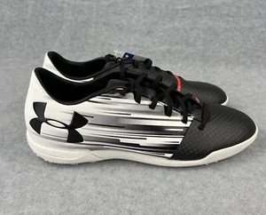 Under Armour Football Astro Turf Boots Mens Size 8 Black White Spotlight - Picture 1 of 7