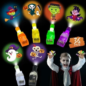 Halloween Party Favors for Kids, 36 Pcs Halloween LED Light Up Finger Lights ... - Picture 1 of 6