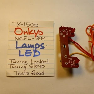 📈 ONKYO ⚡️ NCPL-399 LED PCB TUNING STEREO LOCKED ⚡️ TX-1500 STEREO RECEIVER - Picture 1 of 10