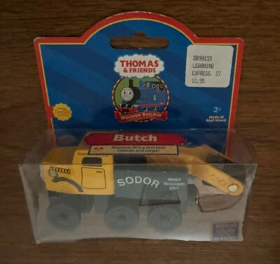 Curva de aprendizaje 2001 madera Thomas Train Butch! ¡Nuevo! Foto 1 de 2