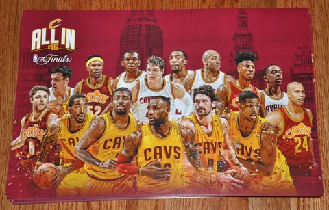 CLEVELAND CAVALIERS CAVS Championship Poster from NBA Finals Watch Party 2016 Cover
