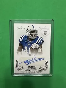 2013 Panini National Treasures Century Black 18/25 Da'Rick Rogers Rookie Auto RC - Picture 1 of 2