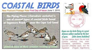 COVERSCAPE computer generated Coastal Birds postcard rate U/O FDC event cover - Picture 1 of 1
