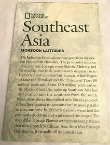 National Geographic July 2009 Map Southeast Asia Khmer Empire Malay Thailand - Picture 1 of 1