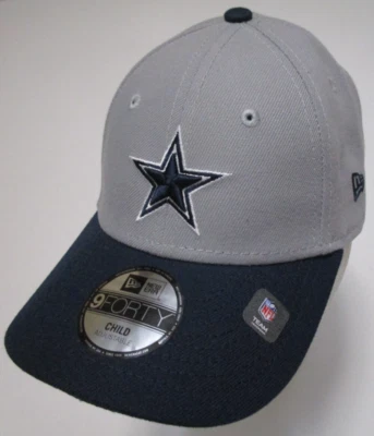 New Era 9Forty ребенка Даллас ковбои НФЛ футбольная кепка шляпа регулируемый новый с ярлыками - Изображение 1 из 4