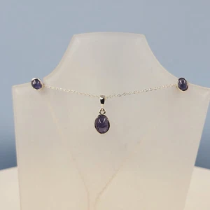 Tanzanite Cabochon Jewellery-Set, Semi Precious Natural Gemstones - Picture 1 of 6