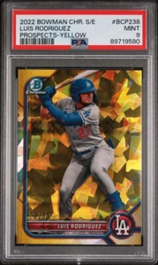 Luis Rodriguez 2022 Bowman Chrome Sapphire Prospects Amarillo 28/50 PSA 9 - Imagen 1 de 2