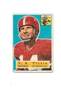 Topps 1956 y.A. TITTLE #86 49'ERS BUENO - Imagen 1 de 2