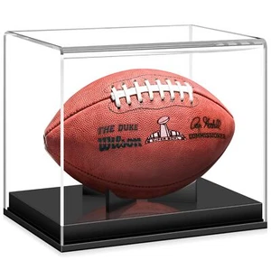 Football Display Case Acrylic Football Case Display Case Autographed Football... - Picture 1 of 6