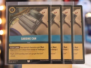 Disney Lorcana Play Set - Sardine Can - 170/204 NM+ NON-Foil x4 Cards - Picture 1 of 1
