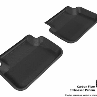 Forros de piso 3D MAXpider negro segunda fila 2 piezas para Audi RS4 Foto 1 de 4