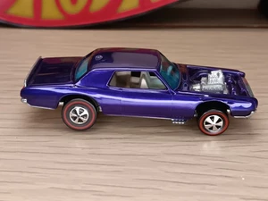 Vintage1970 HOT WHEELS REDLINE TNT BIRD PURPLE white INTERIOR *Restored* - Picture 1 of 20