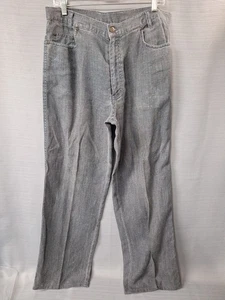 Axis Mens Gray 100% Linen Pants Straight Leg Size 33 - Picture 1 of 9